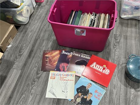 BIN OF RECORDS - CONDITION VARIES
