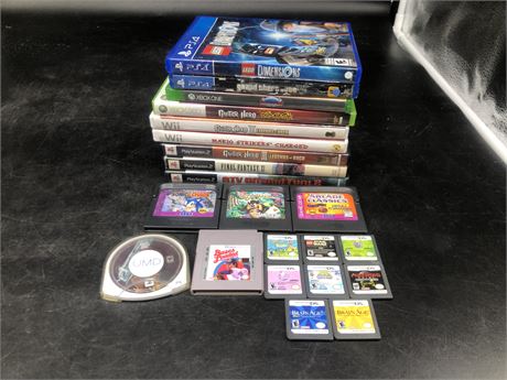 MISC. VIDEO GAMES(mostly scratched)