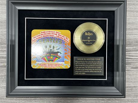 THE BEATLES FRAMED MINI GOLD DISC DISPLAY ‘MAGICAL MYSTERY TOUR’