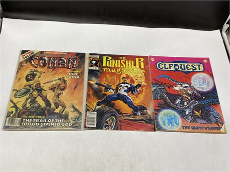3 MISC COMIC MAGS