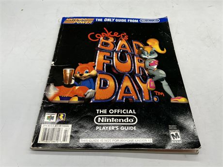 NINTENDO GAME GUIDE CONKERS BAD FUR DAY