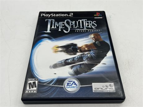 TIME SPLITTERS - PS2 W/INSTRUCTIONS - LIKE NEW