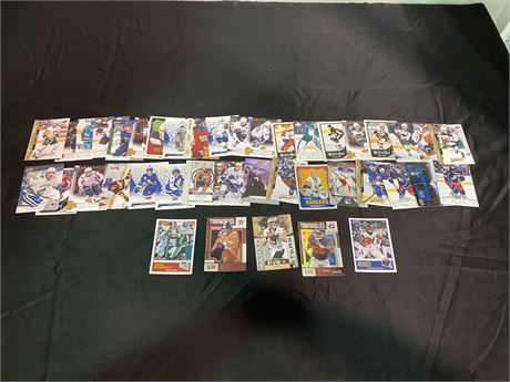 LOT OF NHL CARDS & 5 NFL CARDS