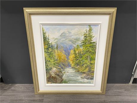 OIL PAINTING BY G.C. KEEN (1970) 24.5” x 28.5”