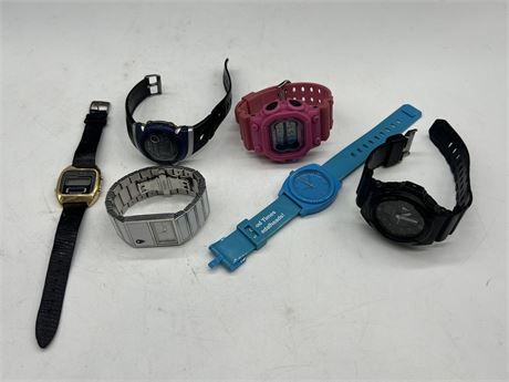 6 MISC WATCHES