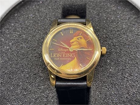 10TH ANNIVERSARY LION KING AVON WATCH WITH TIN