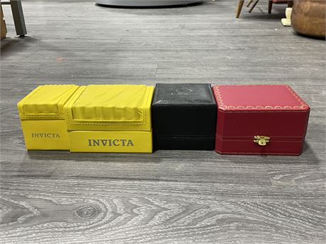 4 WATCH BOXES