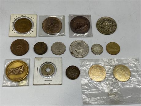 LOT OF MISC COINS - SOME ARE VERY OLD