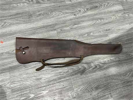 VINTAGE LEATHER RIFLE SCABBARD