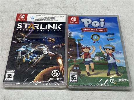 2 BRAND NEW SWITCH GAMES