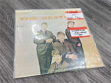 BEATLES VEEJAY RECORD - VG (Slightly scratched)