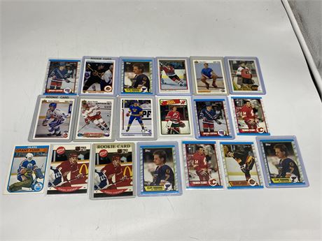 19 MISC NHL ROOKIE CARDS