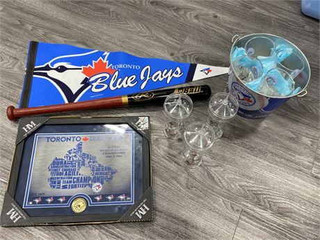 LOT OF BLUE JAYS COLLECTABLES