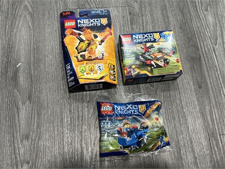 3 SEALED NEXO KNIGHTS LEGO SETS