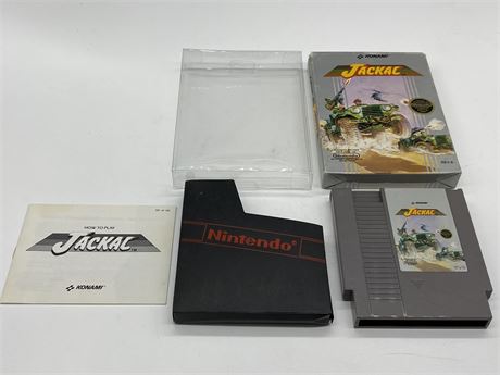 JACKAL - NES COMPLETE WITH BOX & MANUAL - EXCELLENT CONDITION