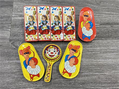 EARLY TIN TOYS / NOISE MAKERS