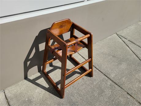 WOODEN BABY HIGH CHAIR