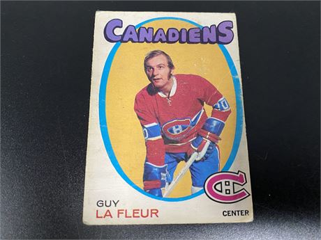 ROOKIE GUY LAFLEUR (Some residue on back)