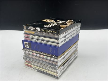 13 JOHNNY CASH CDS - EXCELLENT COND.