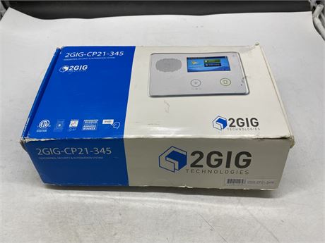IN BOX 2 GIG TECHNOLOGIES 2 GIG-CPRI-345E HOME SECURITY SYSTEM