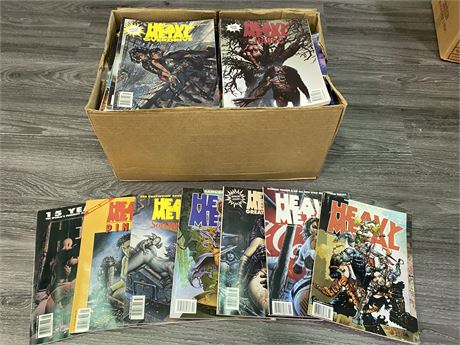 APPROX. 90 HEAVY METAL COMIC MAGS