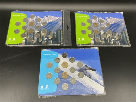 3 SEALED 2010 OLYMPIC COIN SETS