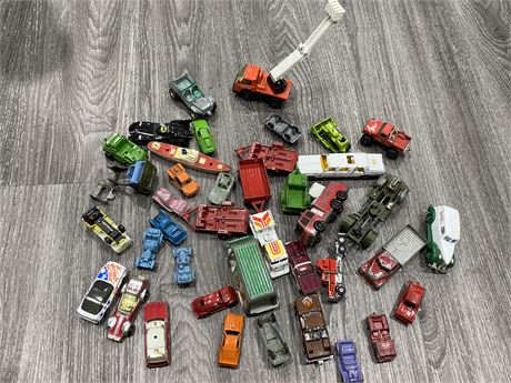 LOT OF VINTAGE CAR COLLECTABLES (Tootsie toy, Tonka, etc)