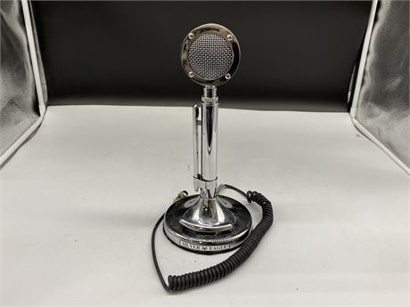 VINTAGE SILVER EAGLE MICROPHONE MADE IN USA (12” tall)