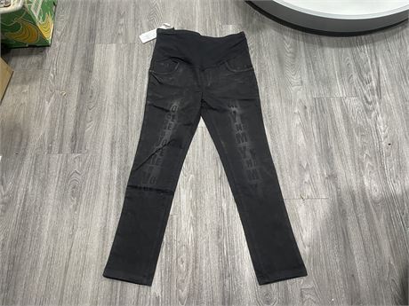 NEW WITH TAGS BLACK JEANS MATERNITY WITH TAGS SIZE 12