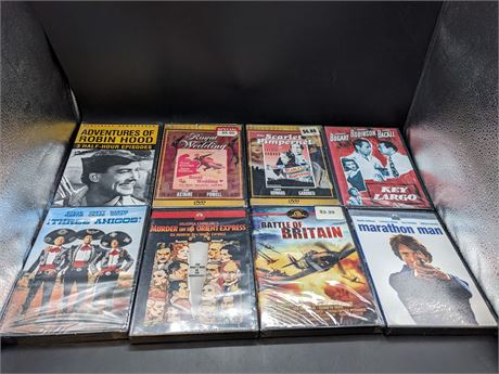 8 SEALED RARE DVD MOVIES