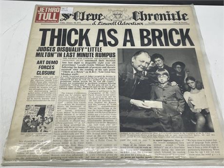 JETHRO TULL - THICK AS A BRICK - (VG++)