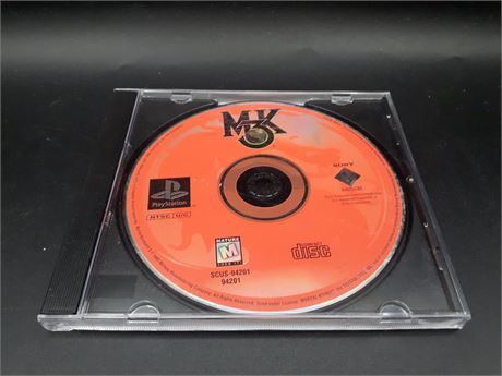 MORTAL KOMBAT 3 - DISC ONLY - VERY GOOD CONDITION - PSONE