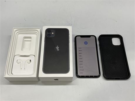 IPHONE 11+ W/ CASE - WORKS GREAT (128GB)