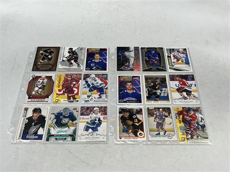 LOT OF ROOKIE / PRE ROOKIE HOCKEY CARDS