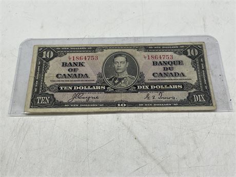 CANADA 1937 $10 BILL
