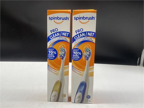 2 NEW SPINBRUSH PRO CLEAN