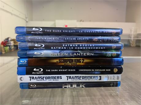 BLUE RAY MOVIES (3 NEVER OPENED)
