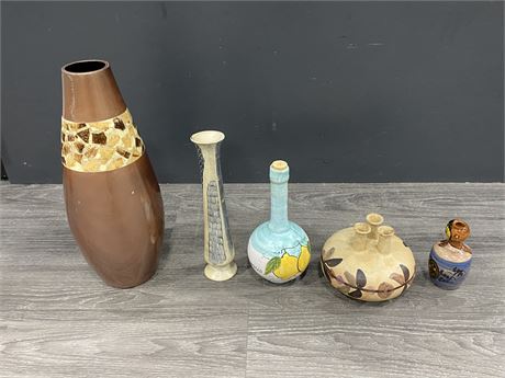 LOT OF VINTAGE POTTERY - SOME SIGNED