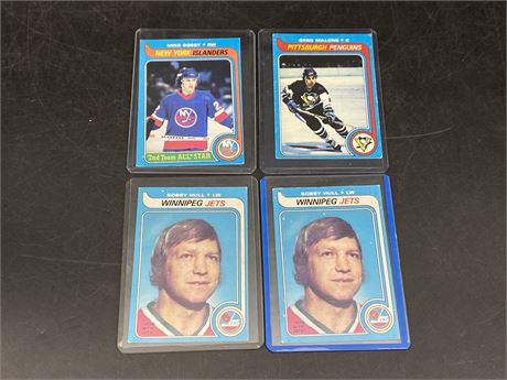 (4) 1979 OPC NHL CARDS