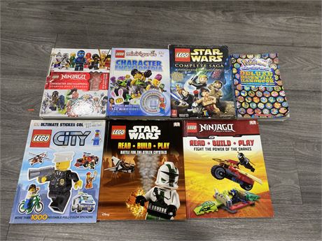 6 LEGO BOOKS & POKÉMON BOOK