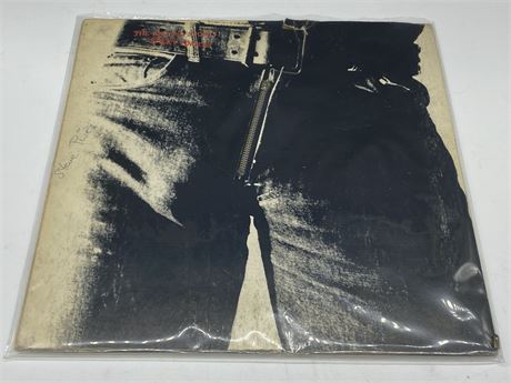THE ROLLING STONES - STICKY FINGERS - VG (scratched)