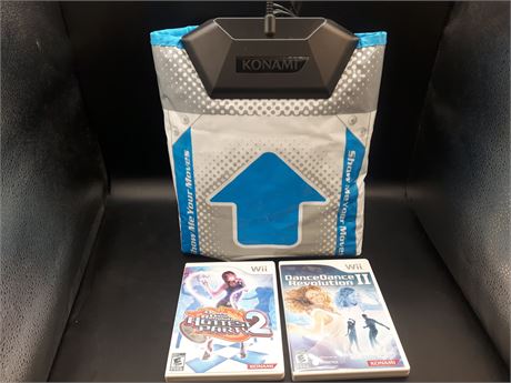 DANCE DANCE REVOLUTION WITH GAMES - VERY GOOD CONDITION - WII
