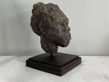 LARGE MID CENTURY AFRICAN BUST (15” TALL)
