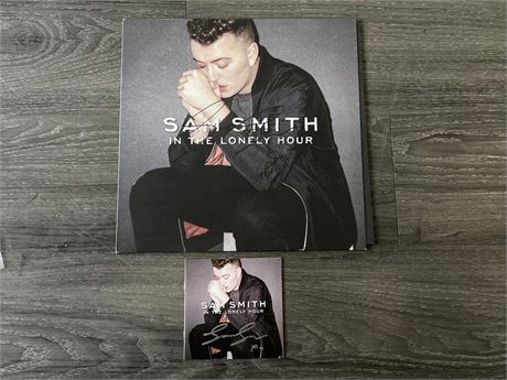 SIGNED SAM SMITH RECORD & CD BOOK SIGNED IN NYC - NEAR MINT (NM)