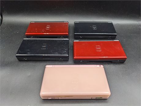 COLLECTION OF DS LITE CONSOLES - NEEDING REPAIRS - AS IS