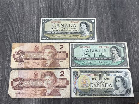 LOT OF CANADIAN PAPER CURRENCY