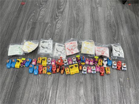 LOT OF MISC VINTAGE MCDONALDS TOY CARS
