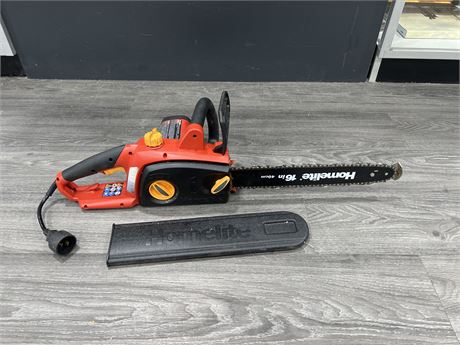 HOMELITE 16” ELECTRIC CHAINSAW - WORKING