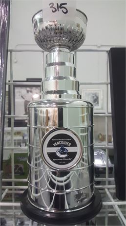 CANUCKS STANLEY CUP COIN BANK (13.5” tall)