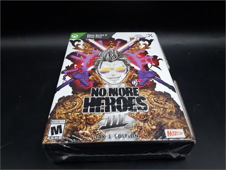 SEALED - NO MORE HEROES 3 DAY ONE EDITION - XBOX ONE